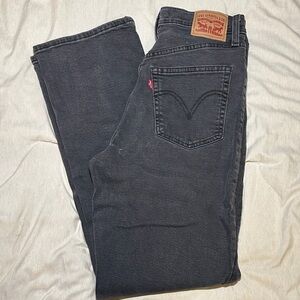 Levi's Women’s Dark Gray Straight Jeans